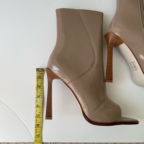 BNIB - AZALEA WANG Peep Toe Boots - Size US 8.5 - Picture 13 of 14